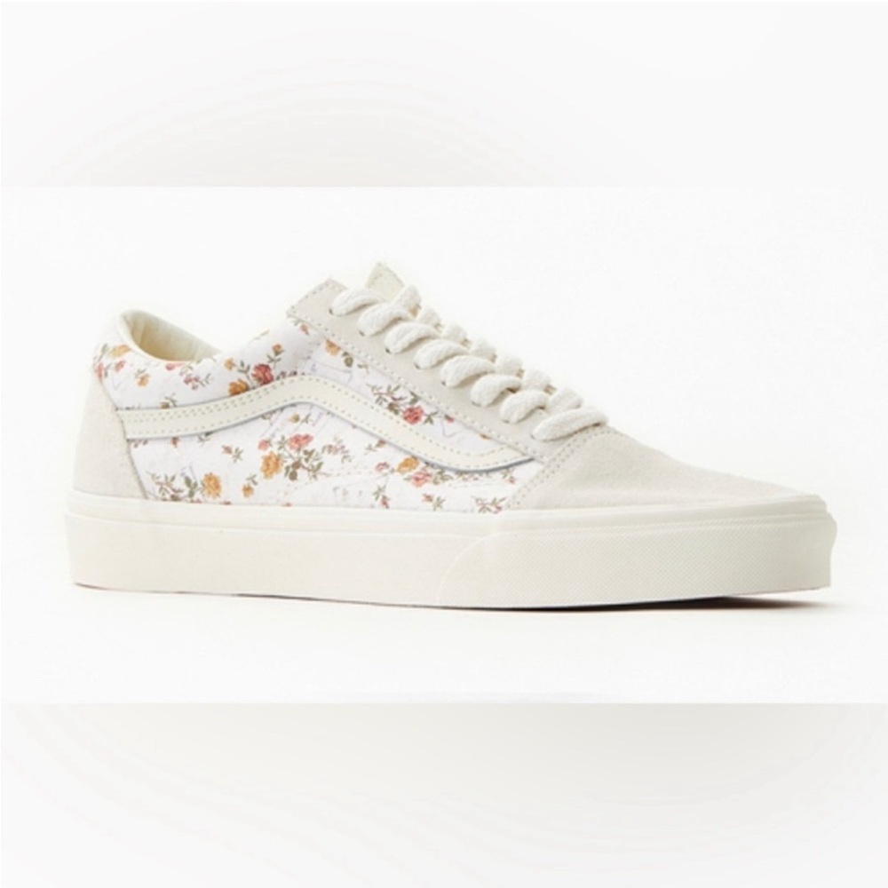Vans Old Skool Floral Skate Shoe Size 10
